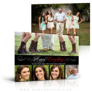 5x7 Flat Christmas Card  - Happy Everything Sale 2025