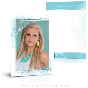 5x7 Flat Thank You Card - Color Block Store Sale