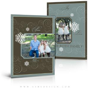 5x7 Flat Christmas Card - Peace on Earth Free Shipping 2025 New