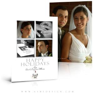 5x7 Flat Christmas Card - Jingle Bell White In China Cheap Pice