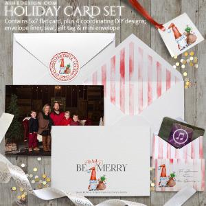 5x7 Flat Christmas Card Set - Be Very Merry Buy Cheap 2025