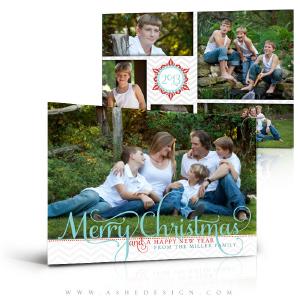 5x7 Flat Christmas Card - Curly Christmas Outlet Popular