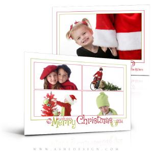 5x7 Flat Christmas Card  - We Wish You A Merry Christmas Online Online For Sale