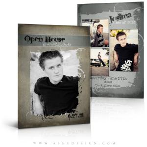 5x7 Flat Graduation Card  - Halftone Him Sale With Paypal