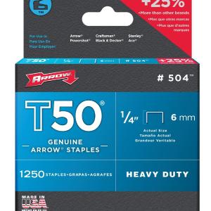 Arrow Fastener 50424 T50 Staples, 1/4" Comfortable Online