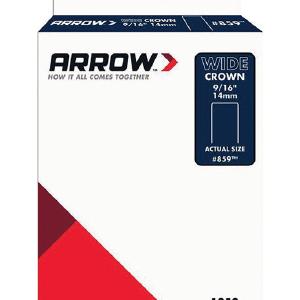 Arrow Fastener 859SP #859 Wide Crown Standard Staples, Galvanized Steel, Grey, 9/16" x 1/2" Big Sale Sale Online