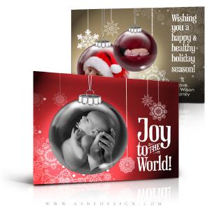 5x7 Flat Christmas Card - Ornamental Free Shipping Low Pice