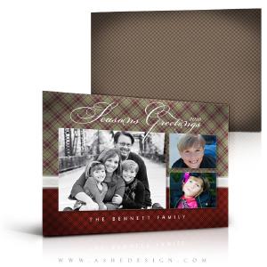 5x7 Flat Christmas Card - Perfectly Plaid Buy Cheap With Credit Card
