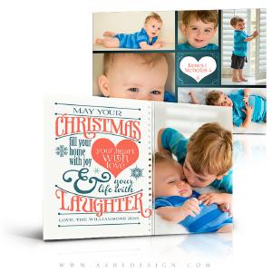 5x7 Flat Christmas Card  - Christmas Laughter Free Shipping For Cheap