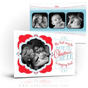 5x7 Flat Christmas Card - Spread Christmas Cheer Clearance Newest