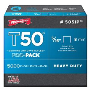 Arrow Fastener 505IP T50 Staples, 5/16" Latest Collections