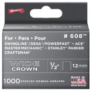 Arrow Fastener 60830 Heavy Duty Wide Crown Staples, 1/2" Sale Low Shipping Fee