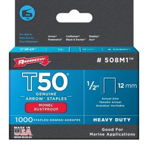 Arrow Fastener 508M1 Monel Rustproof Staples, 1/2" Cheapest Pice Cheap Online