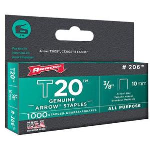 Arrow Fastener 206 T20 Staples, 3/8" Free Shipping With Paypal
