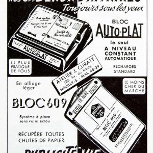 1956 Ad Bloc 609 Auto-Plat Branding Marketing Notepad Notebook Curaty VEN6 Buy Cheap Footlocker Finishline