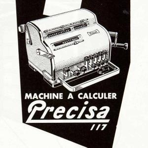 1955 Ad Y A Chauvin YAC Calculator Machine Swiss Precisa 117 Paris French VEN2 Cost Cheap Online