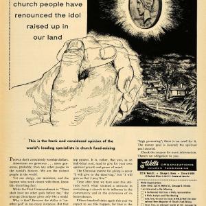 1955 Ad Wells Organization Christian Church Fundraising - ORIGINAL TM5 For Nice Online