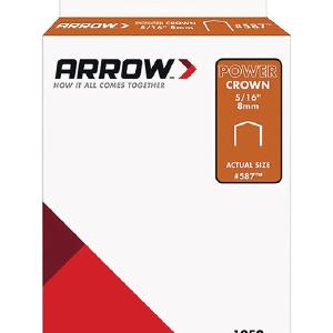 Arrow Fastener 587SP Flat Crown Standard Staples, Galvanized Steel, Grey, 5/16" x 3/8" Best Pices Cheap Pice