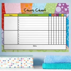 Chore Chart - Removable Dry Erase Vinyl Decal Free Shipping Looking For