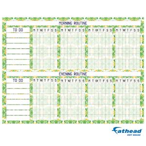 Chart:  Nature Routine Chart Dry Erase        -   Removable     Adhesive Decal Clearance Best Seller