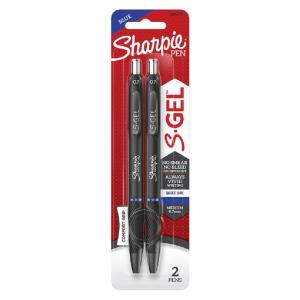 Sharpie 2096170 S-Gel Retractable Gel Pen, Blue, 2 Pack Free Shipping For Sale