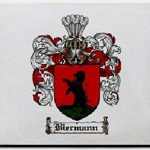 Biermann Family Shield / Coat Of Arms Mouse Pad Free Shipping Largest Supplier