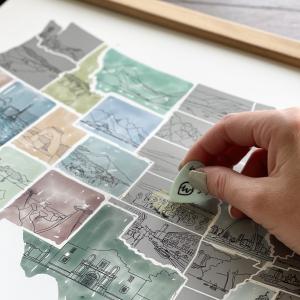 Illustrated Map - US Scratch Off Map Sale 2025 New