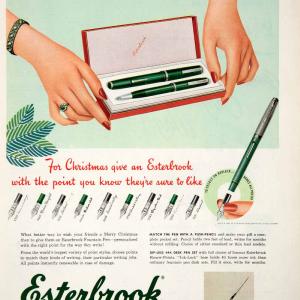 1951 Ad Esterbrook Fountain Pen Gift Box Interchangeable Tips Point COLL2 Clearance Best Store To Get