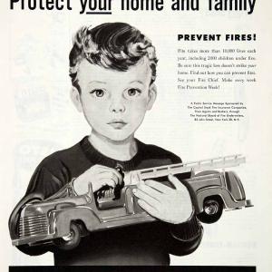 1951 Ad Public Service Message Fire Prevention Week Capital Stock COLL2 Marketable Online