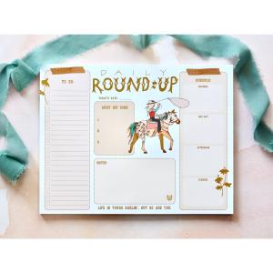 Cowgirl Weekly Planner Desktop Notepad 100% Original