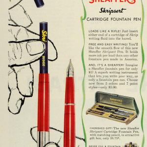 1959 Ad Sheaffer's Skripsert Cartridge Fountain Pen Set Gift Pencil SEP5 Cost For Sale