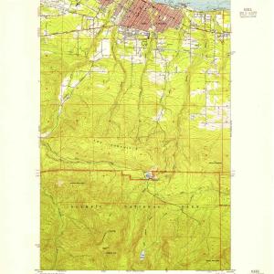 1950 Port Angeles, WA  - Washington - USGS Topographic Map Visit New For Sale