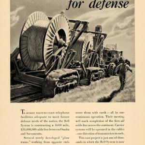 1941 Ad American Telephone & Telegraph Farm Tractor - ORIGINAL ADVERTISING TCE1 Cheap Extremely