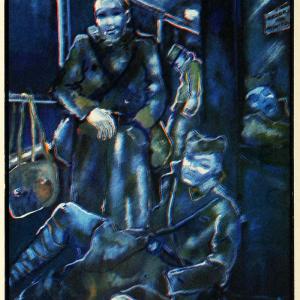 1940 Print Train Paris Soldiers Wartime World War II France Locomotive FZ2 Cheap Sale For Cheap