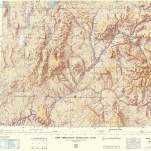 Topographical Map - Bryce Canyon Utah New Mexico Colorado Sheet - USAF 1961 - 23 x 30.05 - Vintage Wall Art Cheap Sale Marketable