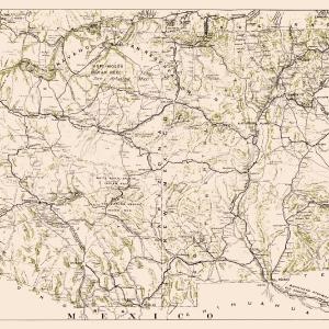 Topographical Map - Arizona New Mexico - Westgard 1919 - 36.31 x 23 - Vintage Wall Art Discount Wholesale