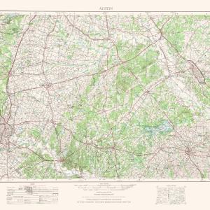 Topographical Map - Austin Texas Quad - USGS 1954 - 33.71 x 23 - Vintage Wall Art Outlet Cheap Authentic