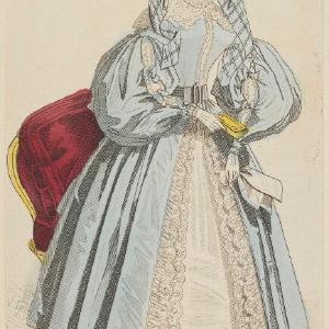 'Social Party Dress', November 1834 Greetings Card Free Shipping Best Store To Get