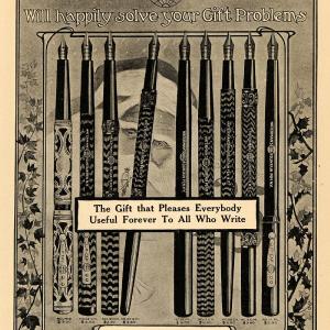 1908 Ad Waterman's Ideal Fountain Pen Writing Turkey - ORIGINAL ADVERTISING TW3 Cheap Sale Marketable