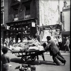 'Soho Fair' (Greek Street) Greetings Card Cheap Real Authentic