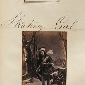 'Skating Girl' Greetings Card Perfect Cheap Pice