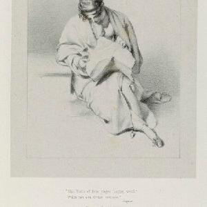 'Seated woman' Greetings Card Cheap Sale Best Store To Get