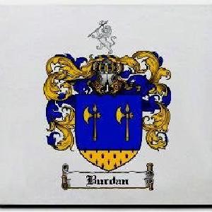 Burdan Family Shield / Coat Of Arms Mouse Pad Inexpensive For Sale