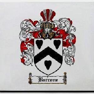 Barrone Family Shield / Coat Of Arms Mouse Pad Low Pice Fee Shipping