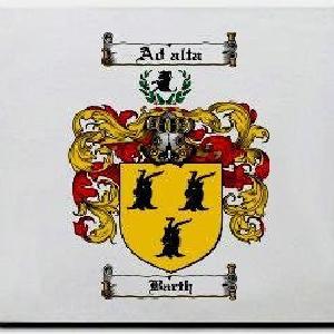 Barth Family Shield / Coat Of Arms Mouse Pad Classic