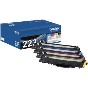 Brother TN223 Original Standard Yield Laser Toner Cartridge - Multi-pack - Black, Cyan, Magenta, Yellow - 4 / Box TN223 4PK Good Selling Sale Online