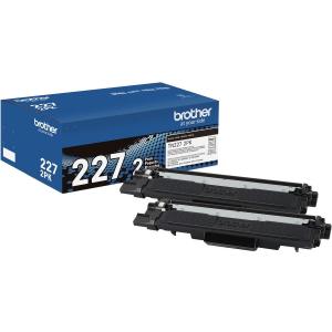 Brother TN227 Original High Yield Laser Toner Cartridge - Twin-pack - Black - 2 / Box TN227 2PK Largest Supplier