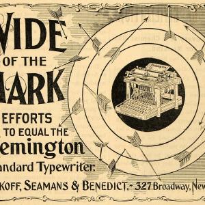 1899 Ad Wyckoff Seamans Benedict Remington Standard Typewriter Office TIN4 Buy Cheap With Credit Card