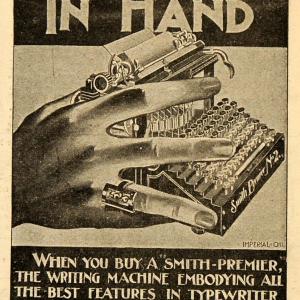 1899 Ad Smith Premier Typewriter Writing Machine Typing Typist Office SCA2 Pay With Paypal Cheap Online