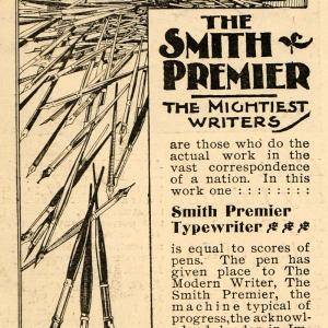 1899 Ad Smith Premier Typewriter Writing Machine Business Office Equipment SCA2 Fake Cheap Online